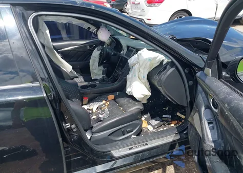 2021 Infiniti Q50 Red Sport 400 Awd from USA, damaged, VIN JN1FV7DR4MM881123